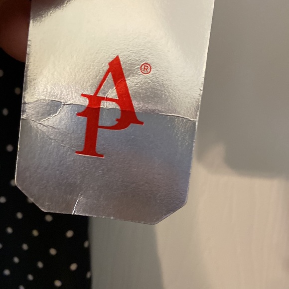 Adrianna Papell 100% Silk PolkaDot Dress size 14 length 39” bust 38” brand new - Picture 4 of 16